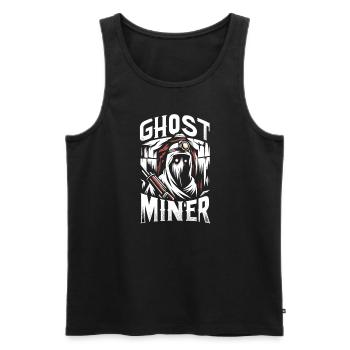 Cowboy Barn Bull Rider Rodeo Country Western - Men's Premium Organic Tank Top - black - Front - Michal (187cm)