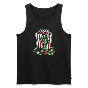 Horror Movie Fan Zombie Horror Classic - Men's Premium Organic Tank Top - black - Front - AI Model Male 178 light (178cm)