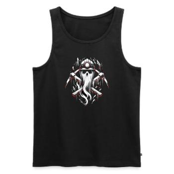 Cowboy Barn Bull Rider Rodeo Country Western - Men's Premium Organic Tank Top - black - Front - AI Model Male 178 light (178cm)