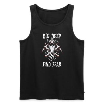 Cowboy Barn Bull Rider Rodeo Country Western - Men's Premium Organic Tank Top - black - Front - Michal (187cm)
