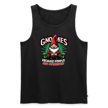 Garden Gnomes Gnome Lover Funny Gnome Gardening - Men's Premium Organic Tank Top - black - Front - Michal (187cm)