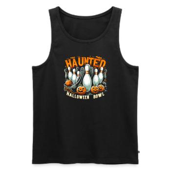 Funny bowling team bowler strike bowling club - Men's Premium Organic Tank Top - black - Front - Michal (187cm)