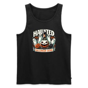 Funny bowling team bowler strike bowling club - Men's Premium Organic Tank Top - black - Front - Michal (187cm)