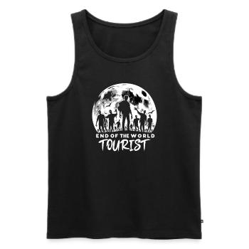 Horror Movie Fan Zombie Horror Classic - Men's Premium Organic Tank Top - black - Front - AI Model Male 178 light (178cm)