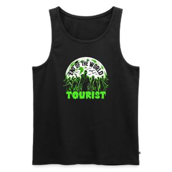 Fan de films d’horreur Zombie Horror Classic - Débardeur bio Premium Homme - noir - Devant - AI Model Male 178 light (178cm)