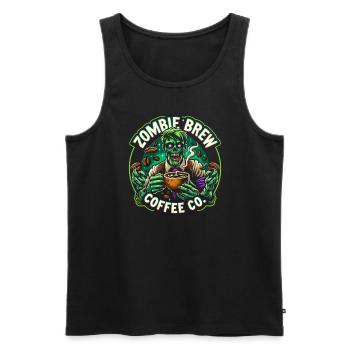 Horror Movie Fan Zombie Horror Classic - Men's Premium Organic Tank Top - black - Front - AI Model Male 178 light (178cm)