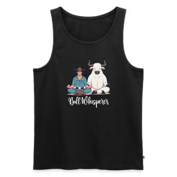 Rodeo Bull Riding Livestock Show Farmer Cattle - Männer Premium Bio Tank Top - Schwarz - Vorne - Michal (187cm)