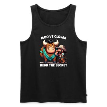 Rodeo Bull Riding Livestock Show Farmer Cattle - Männer Premium Bio Tank Top - Schwarz - Vorne - Michal (187cm)