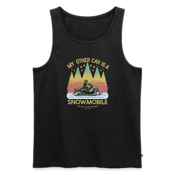 Aurora Aurora Tracker Alaska Wilderness - Débardeur bio Premium Homme - noir - Devant - AI Model Male 178 light (178cm)