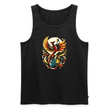 Kintsugi Kintsukuroi Imperfekte Japanische Kunst - Männer Premium Bio Tank Top - Schwarz - Vorne - Michal (187cm)