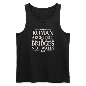 Jules César Histoire romaine Empire romain - Débardeur bio Premium Homme - noir - Devant - AI Model Male 178 light (178cm)