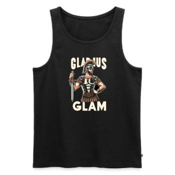 Julius Cäsar Römische Geschichte Römisches Reich - Männer Premium Bio Tank Top - Schwarz - Vorne - Michal (187cm)