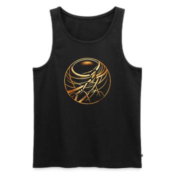 Kintsugi Kintsukuroi Imperfekte Japanische Kunst - Männer Premium Bio Tank Top - Schwarz - Vorne - Michal (187cm)
