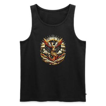 Kintsugi Kintsukuroi Imperfekte Japanische Kunst - Männer Premium Bio Tank Top - Schwarz - Vorne - Michal (187cm)