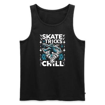 Patinage sur glace Patineurs sur glace - Débardeur bio Premium Homme - noir - Devant - Michal (187cm)