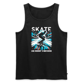 Patinage sur glace Patineurs sur glace - Débardeur bio Premium Homme - noir - Devant - Michal (187cm)