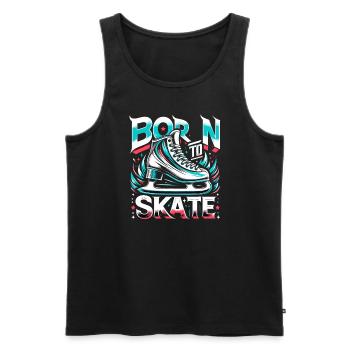 Patinage sur glace Patineurs sur glace - Débardeur bio Premium Homme - noir - Devant - Michal (187cm)