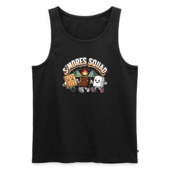 Scout Camping Outdoor Lagerfeuer Wandern - Männer Premium Bio Tank Top - Schwarz - Vorne - Michal (187cm)