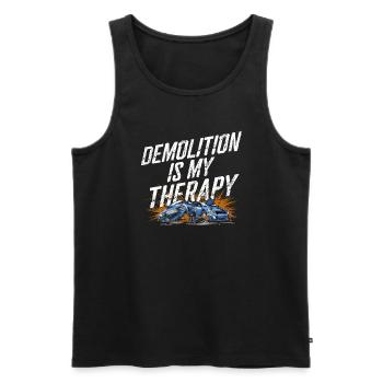 Demo Derby Demolition Derby Demolition Derby - Men's Premium Organic Tank Top - black - Front - AI Model Male 178 light (178cm)