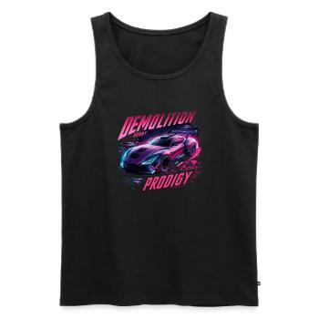 Demo Derby Demolition Derby Demolition Derby - Men's Premium Organic Tank Top - black - Front - AI Model Male 178 light (178cm)