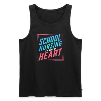School Nurse Nursing Clinic Medical Stuff - Männer Premium Bio Tank Top - Schwarz - Vorne - Michal (187cm)