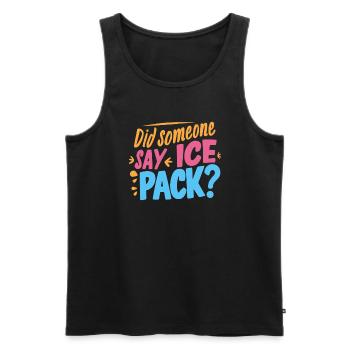 School Nurse Nursing Clinic Medical Stuff - Men's Premium Organic Tank Top - black - Front - AI Model Male 178 light (178cm)