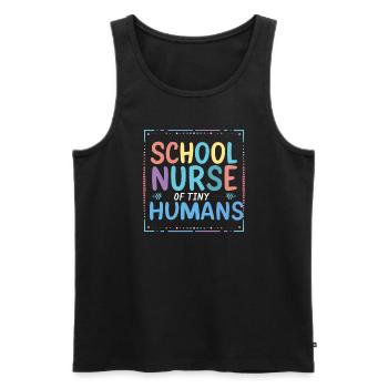 School Nurse Nursing Clinic Medical Stuff - Männer Premium Bio Tank Top - Schwarz - Vorne - Michal (187cm)