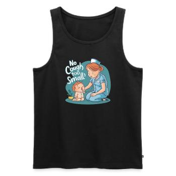 School Nurse Nursing Clinic Medical Stuff - Men's Premium Organic Tank Top - black - Front - AI Model Male 178 light (178cm)