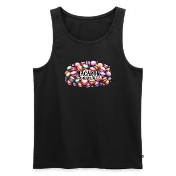 Macaron-liebhaber Französische Macarons - Männer Premium Bio Tank Top - Schwarz - Vorne - AI Model Male 178 light (178cm)