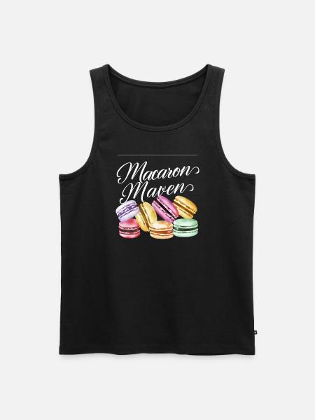 Macaron lovers French macarons - Men's Premium Organic Tank Top - black