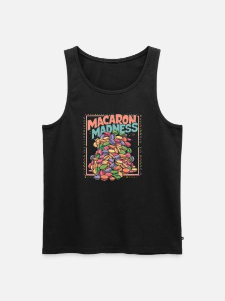 Macaron lovers French macarons - Men's Premium Organic Tank Top - black