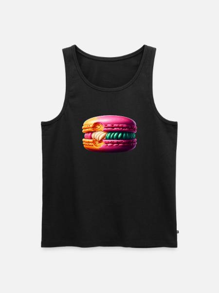 Macaron lovers French macarons - Men's Premium Organic Tank Top - black