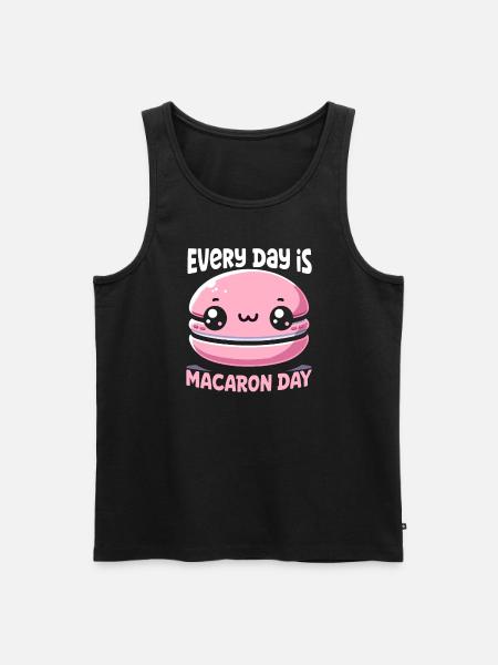 Macaron lovers French macarons - Men's Premium Organic Tank Top - black
