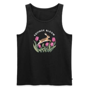 Ostara Eostre Equinox Witch Pagan Goddess Rituals - Men's Premium Organic Tank Top - black - Front - Michal (187cm)