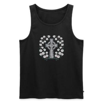 Ostara Eostre Equinox Witch Pagan Goddess Rituals - Men's Premium Organic Tank Top - black - Front - Michal (187cm)
