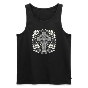 Ostara Eostre Equinox Witch Pagan Goddess Rituals - Men's Premium Organic Tank Top - black - Front - Michal (187cm)