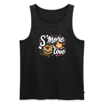 Scout Camping Outdoor Lagerfeuer Wandern - Männer Premium Bio Tank Top - Schwarz - Vorne - Michal (187cm)