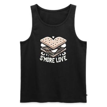 Scout Camping Outdoor Lagerfeuer Wandern - Männer Premium Bio Tank Top - Schwarz - Vorne - Michal (187cm)