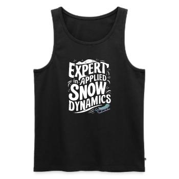 Sledding Snow Sled Winter Sport Winter Outdood - Männer Premium Bio Tank Top - Schwarz - Vorne - Michal (187cm)