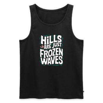 Sledding Snow Sled Winter Sport Winter Outdood - Männer Premium Bio Tank Top - Schwarz - Vorne - Michal (187cm)