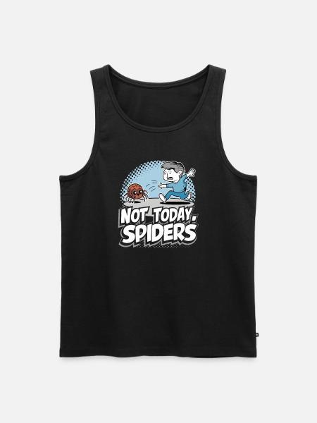 Funny Arachnophobia Awareness, Spider Phobia - Men's Premium Organic Tank Top - black