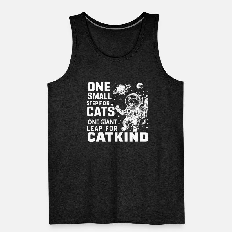 Cat, Astronaut, Astronomy, Outer Solar System Men's Premium Organic Tank Top