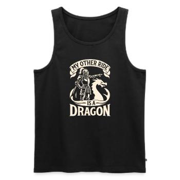 Renaissance-jahrmarkt-outfit Mittelalterlicher - Männer Premium Bio Tank Top - Schwarz - Vorne - AI Model Male 178 light (178cm)