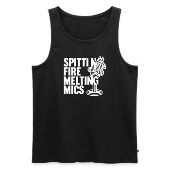Poetry Slam Writer Poet Literature Slam Poetry Day - Men's Premium Organic Tank Top - black - Front - AI Model Male 178 light (178cm)