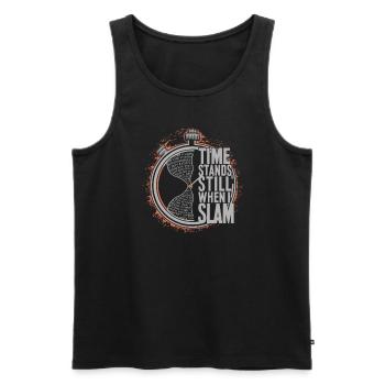 Poetry Slam Writer Poet Literature Slam Poetry Day - Men's Premium Organic Tank Top - black - Front - AI Model Male 178 light (178cm)
