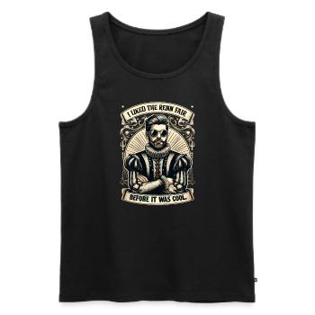 Renaissance-jahrmarkt-outfit Mittelalterlicher - Männer Premium Bio Tank Top - Schwarz - Vorne - AI Model Male 178 light (178cm)