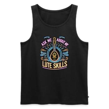 Renaissance-jahrmarkt-outfit Mittelalterlicher - Männer Premium Bio Tank Top - Schwarz - Vorne - AI Model Male 178 light (178cm)