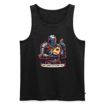 Renaissance-jahrmarkt-outfit Mittelalterlicher - Männer Premium Bio Tank Top - Schwarz - Vorne - AI Model Male 178 light (178cm)