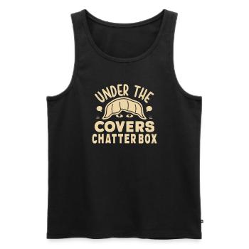 Sprechen Im Schlaf, Somniloquy, Sprechen Im - Männer Premium Bio Tank Top - Schwarz - Vorne - AI Model Male 178 light (178cm)