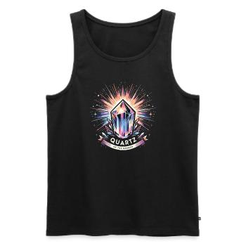 Geologie-steinjagd Achat-jäger-steinsammeln - Männer Premium Bio Tank Top - Schwarz - Vorne - AI Model Male 178 light (178cm)